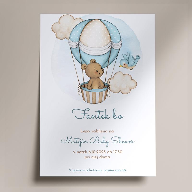 E-invite for baby shower - Boy