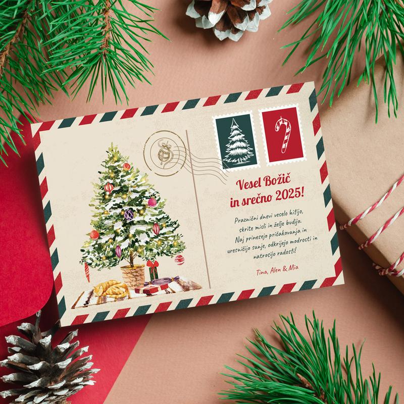 E-christmas card - Postcard E-christmas card - Postcard