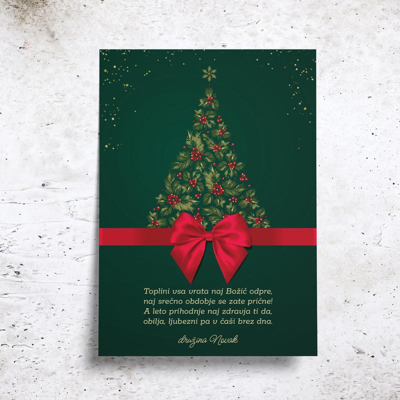 E-christmas card - Bow tree E-christmas card - Bow tree