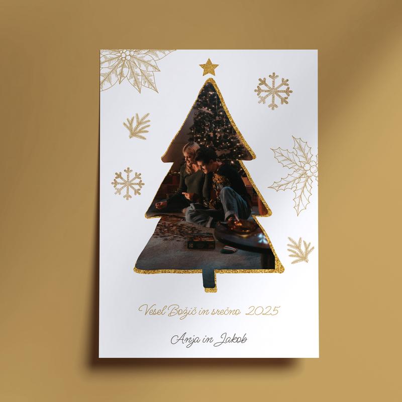 E-christmas card with photo - Christmas tree E-christmas card with photo - Christmas tree